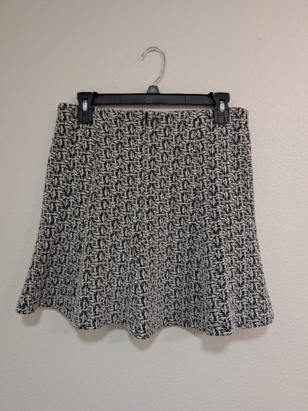 Banana Republic Textured Black and White Mini Skirt